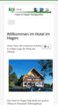 Mobile Screenshot of hotel-im-hagen.de
